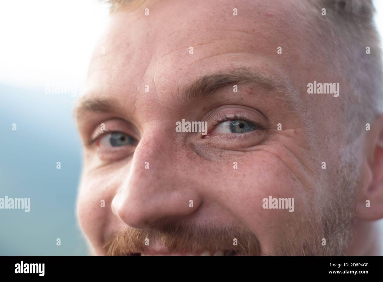 Blue Eyes Guy Stockfoto