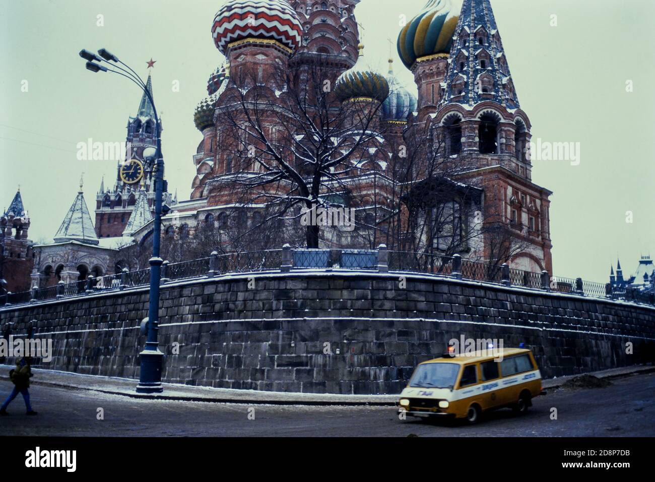 Basilius-Kathedrale, Roter Platz, Moskau, CEI, 1991 Stockfoto