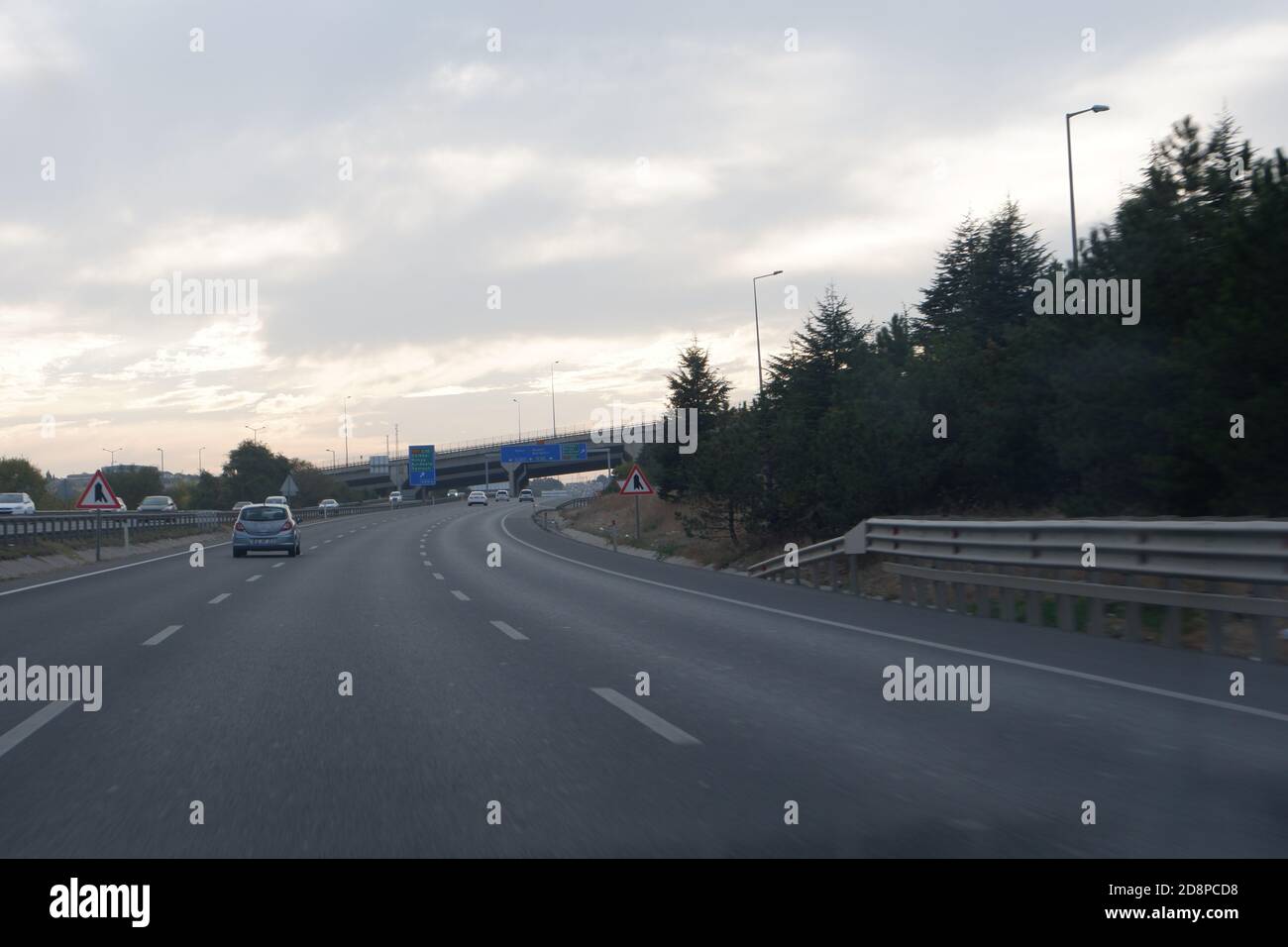 Autobahn in der Türkei Stockfoto