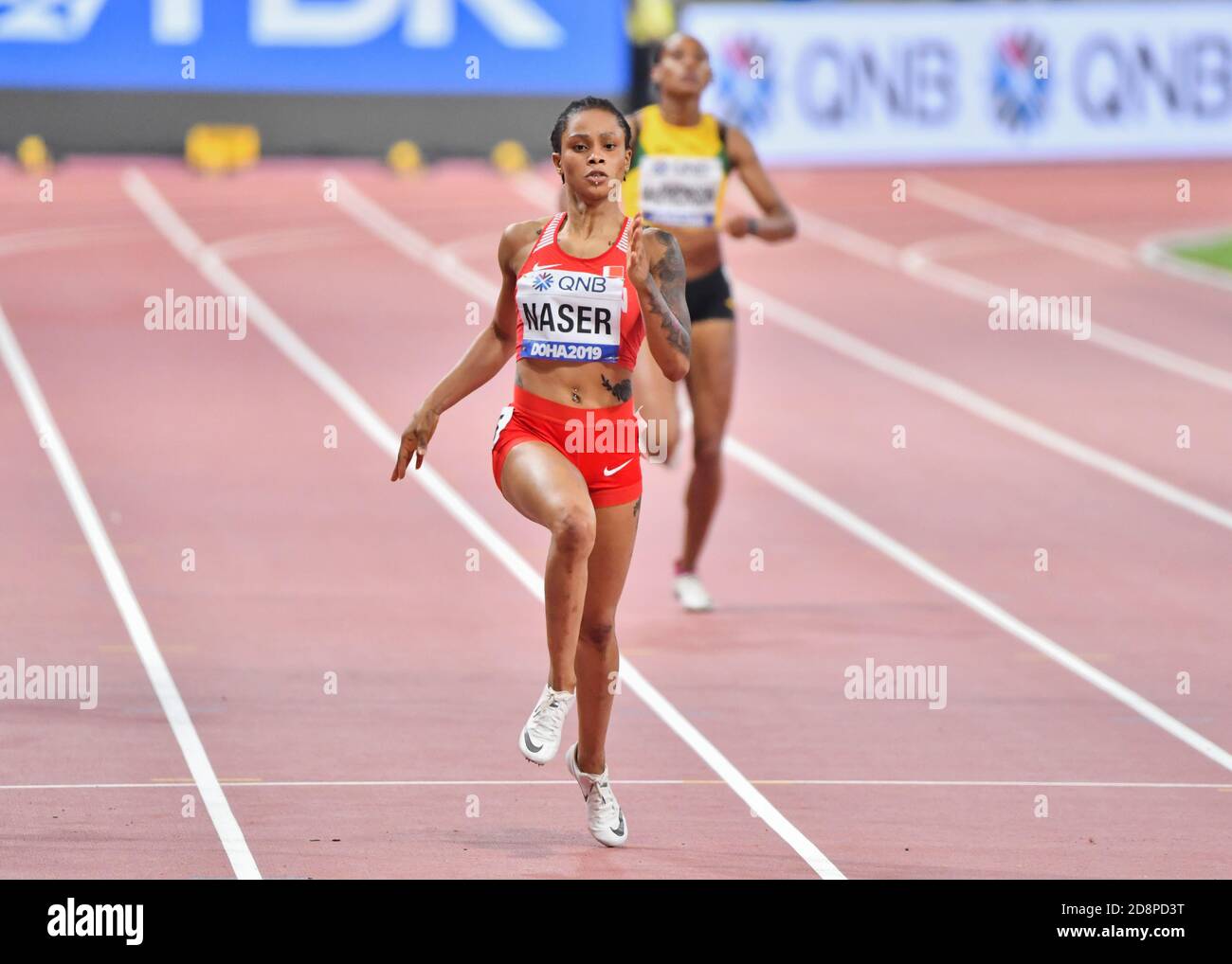 Salwa Eid Naser (Barhein). 400 Meter Goldmedaille. IAAF Leichtathletik-Weltmeisterschaften, Doha 2019 Stockfoto