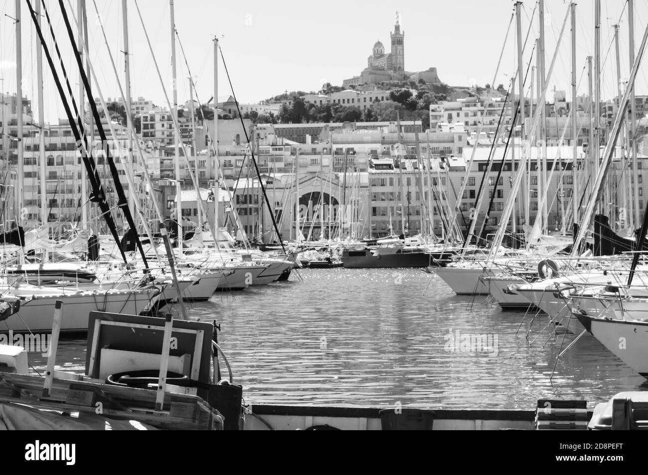 Marseille Pier Stockfoto