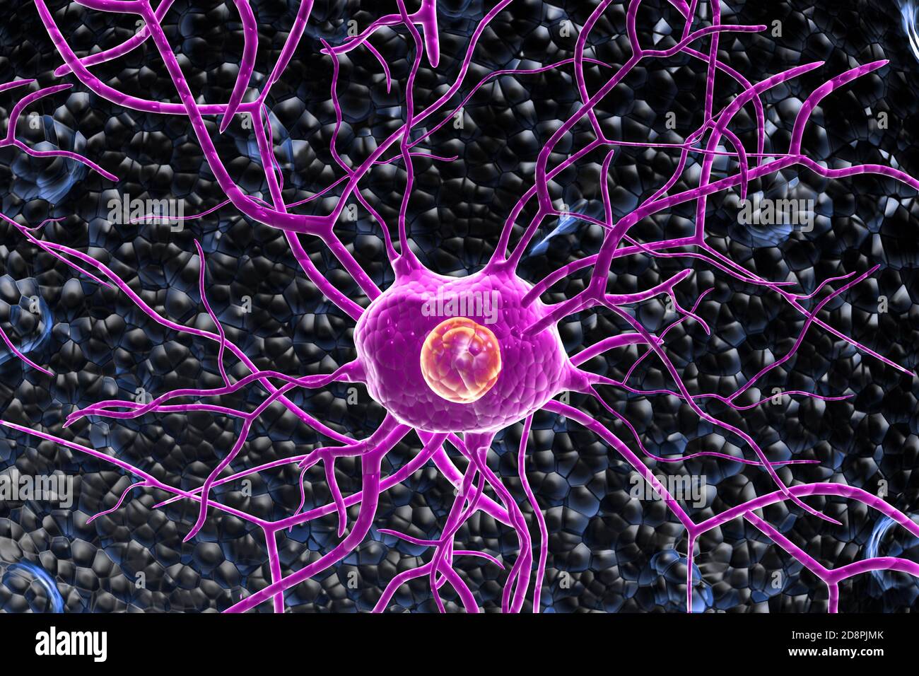 3d-Nervenzellen Stockfoto