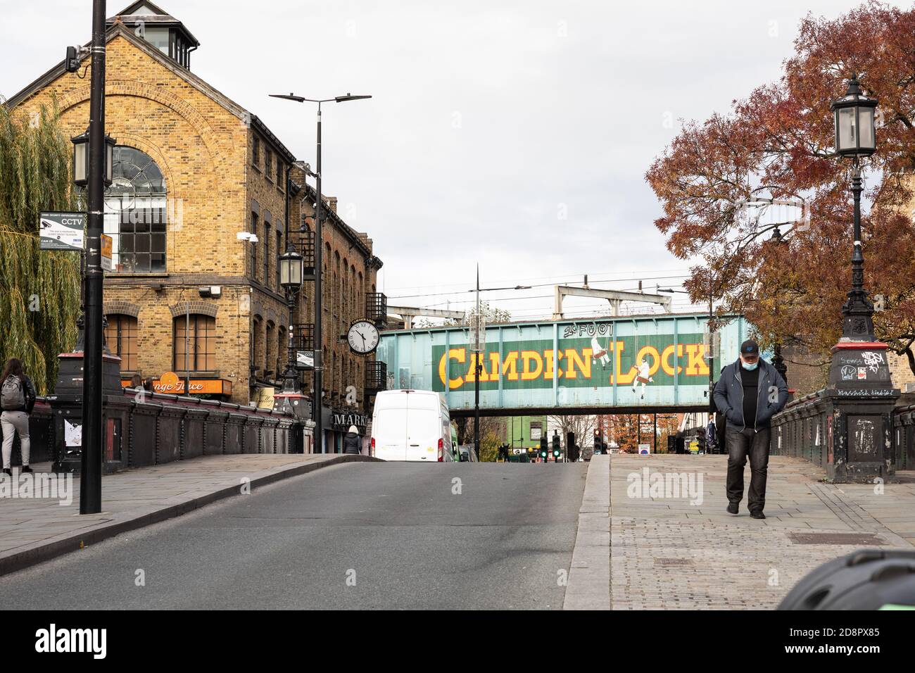 London Camden und entlang des Kanals Stockfoto