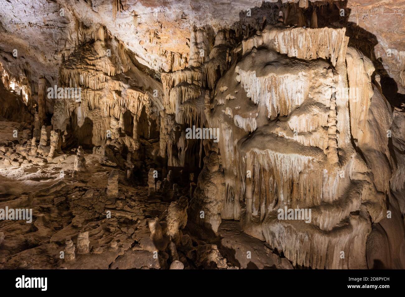 Schöne Jura natürlichen unterirdischen Höhlen in Frankreich Stockfoto