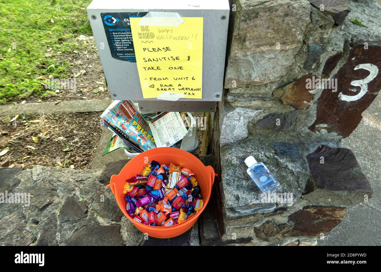 Melbourne Australien 2020, Halloween in Melbourne . Stockfoto