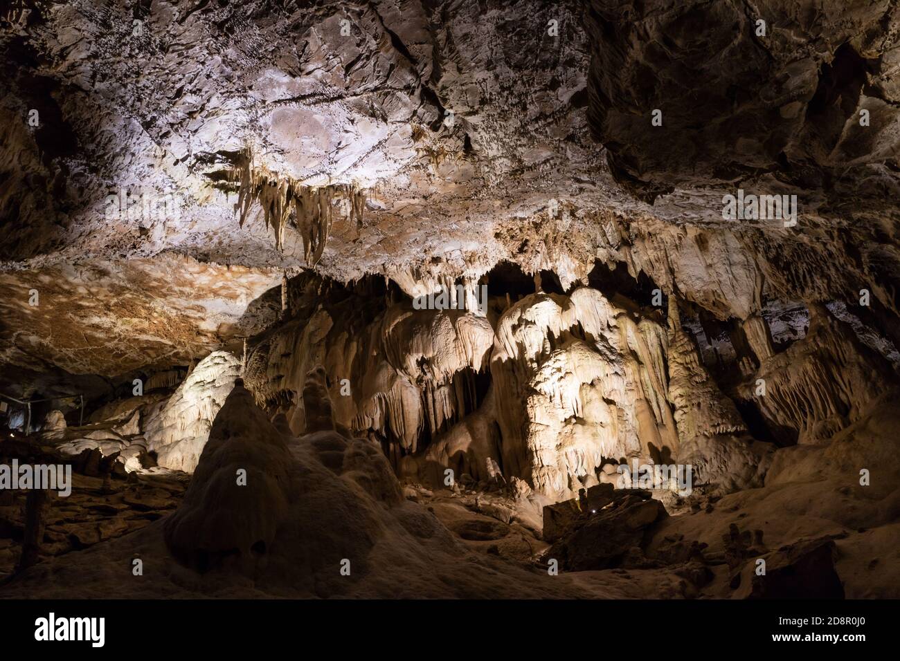 Schöne Jura natürlichen unterirdischen Höhlen in Frankreich Stockfoto