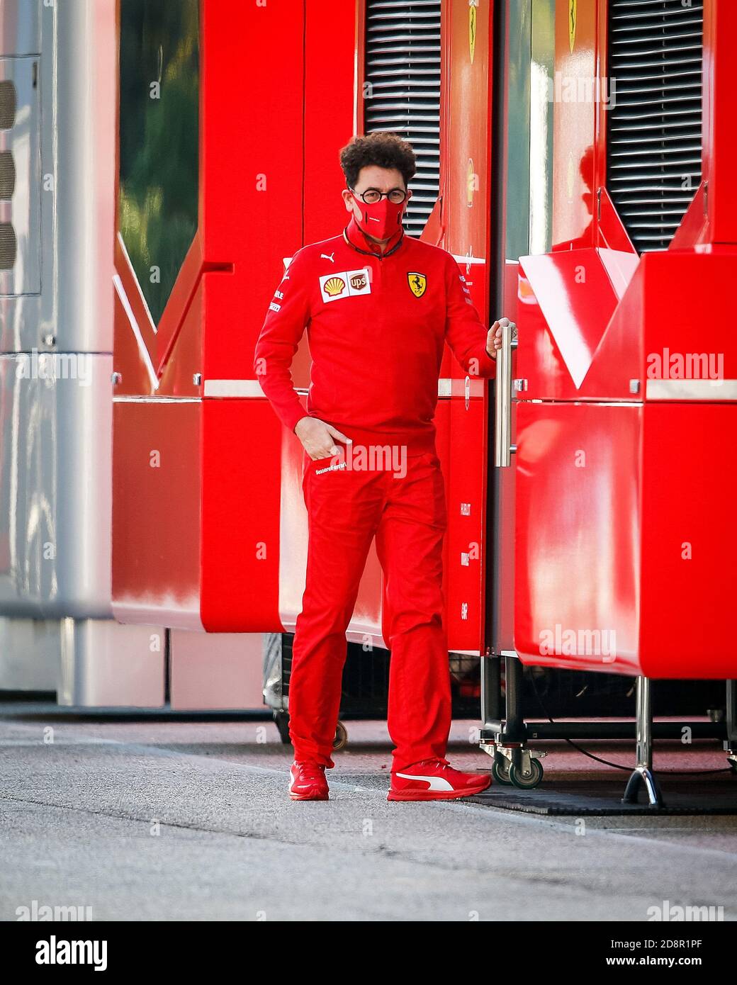 Imola, Italien. Oktober 2020. 31. Oktober 2020, Autodromo Enzo e Dino Ferrari, Imola, Formel 1 Emirates Gran Premio Dell'emilia Romagna 2020, im Bild Team Manager Mattia Binotto (Scuderia Ferrari), Verwendung weltweit Kredit: dpa/Alamy Live News Stockfoto