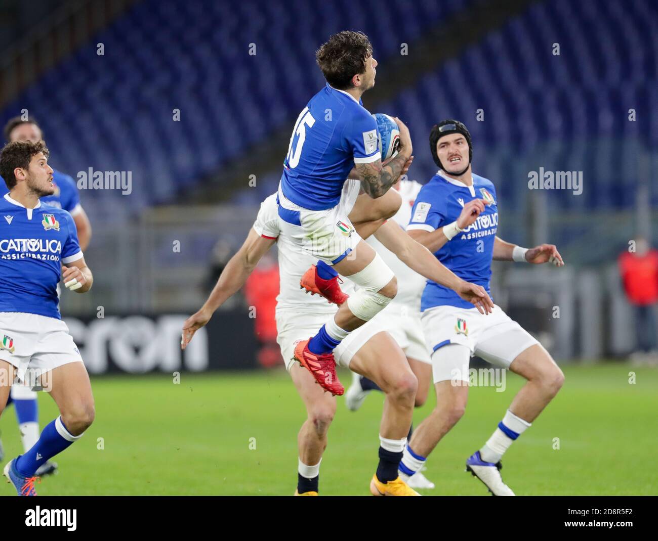 Rom, Italien. 31. Okt, 2020. rom, Italien, Stadio Olimpico, 31 Okt 2020, Matteo Minozzi (Italien) während Italien gegen England - Rugby Six Nations Spiel - Credit: LM/Luigi Mariani Credit: Luigi Mariani/LPS/ZUMA Wire/Alamy Live News Stockfoto