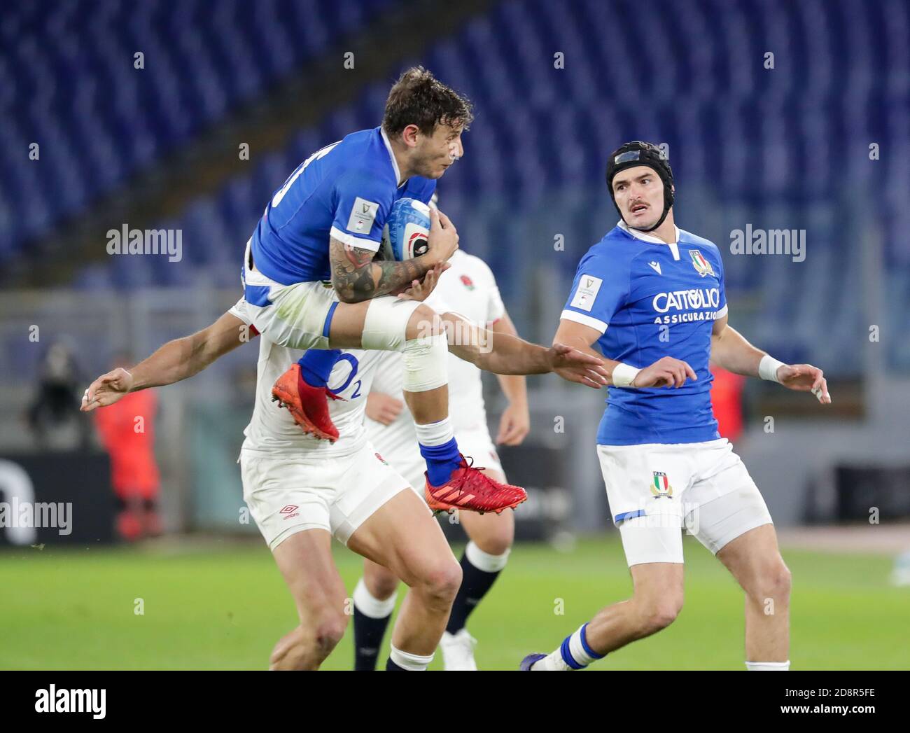 Rom, Italien. 31. Okt, 2020. rom, Italien, Stadio Olimpico, 31 Okt 2020, Matteo Minozzi (Italien) während Italien gegen England - Rugby Six Nations Spiel - Credit: LM/Luigi Mariani Credit: Luigi Mariani/LPS/ZUMA Wire/Alamy Live News Stockfoto