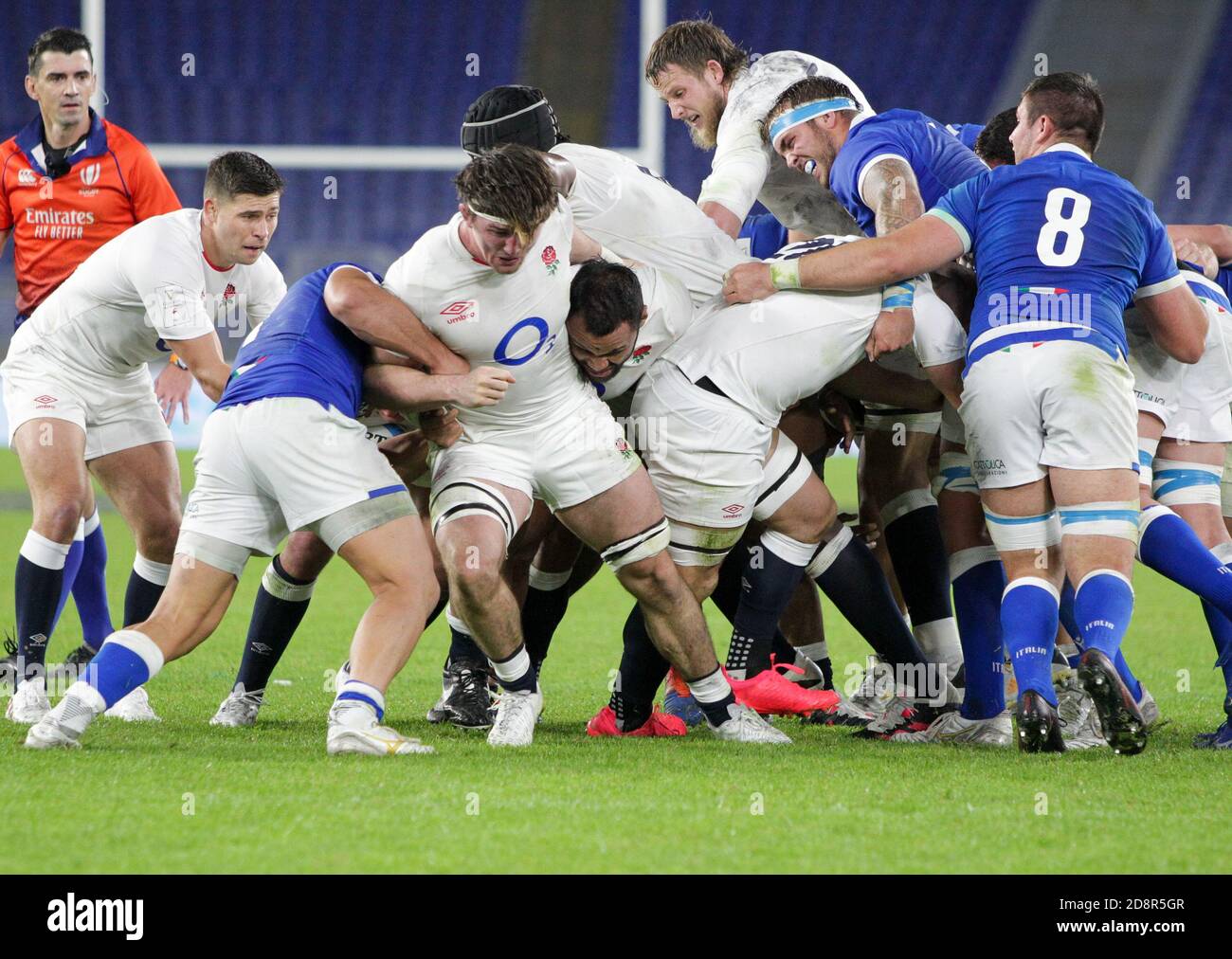 maul England während Italien gegen England, Rugby Six Nations Spiel, rom, Italien, 31 Oct 2020 Credit: LM/Luigi Mariani Stockfoto
