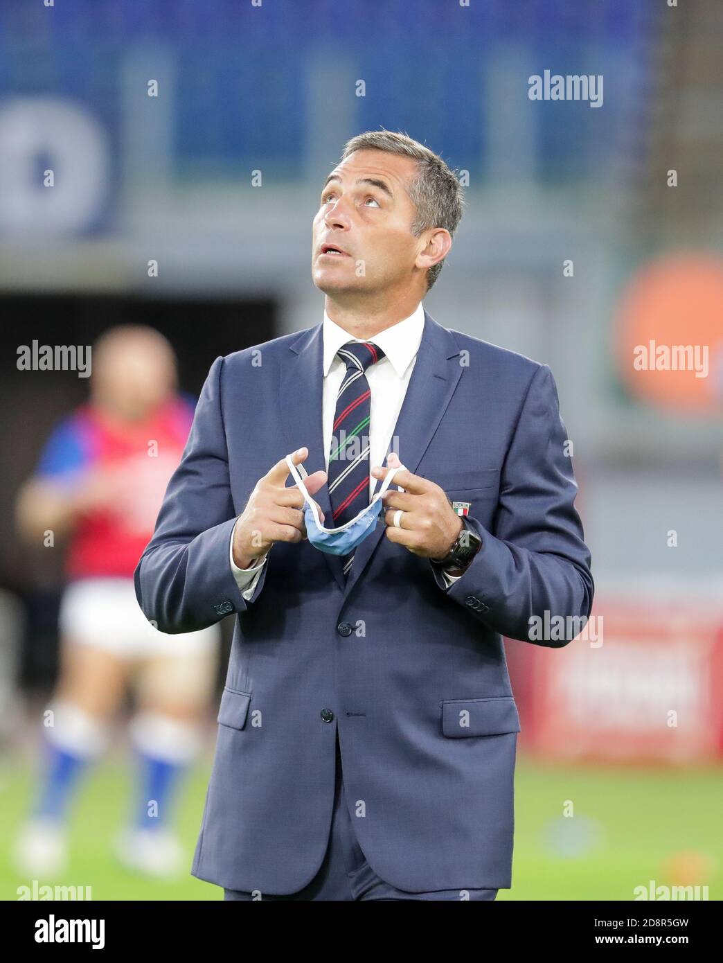 Franco Smith (Italien) während Italien gegen England, Rugby Six Nations Spiel, rom, Italien, 31 Oct 2020 Credit: LM/Luigi Mariani Stockfoto