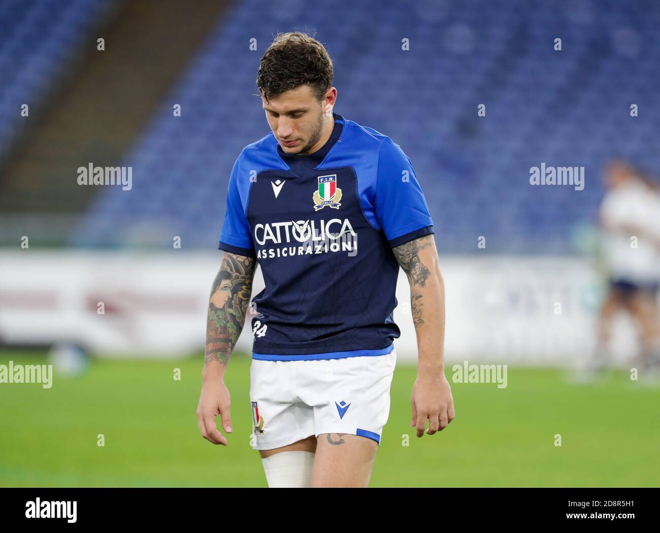 Matteo Minozzi (Italien) während Italien gegen England, Rugby Six Nations Spiel, rom, Italien, 31 Oct 2020 Credit: LM/Luigi Mariani Stockfoto