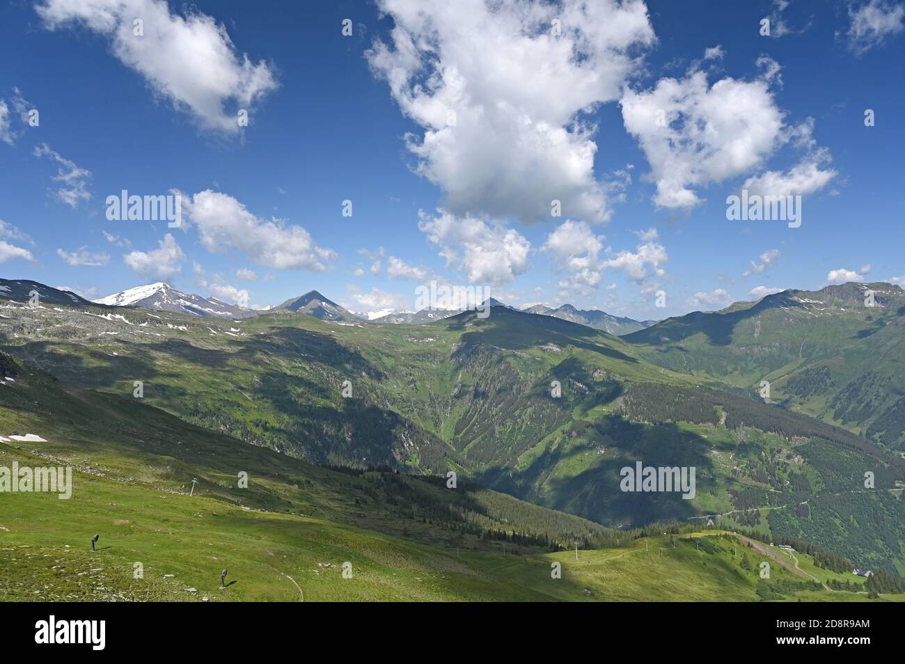 Berge Stubnerkogellandschaft in Bad Gastein Österreich Stockfoto