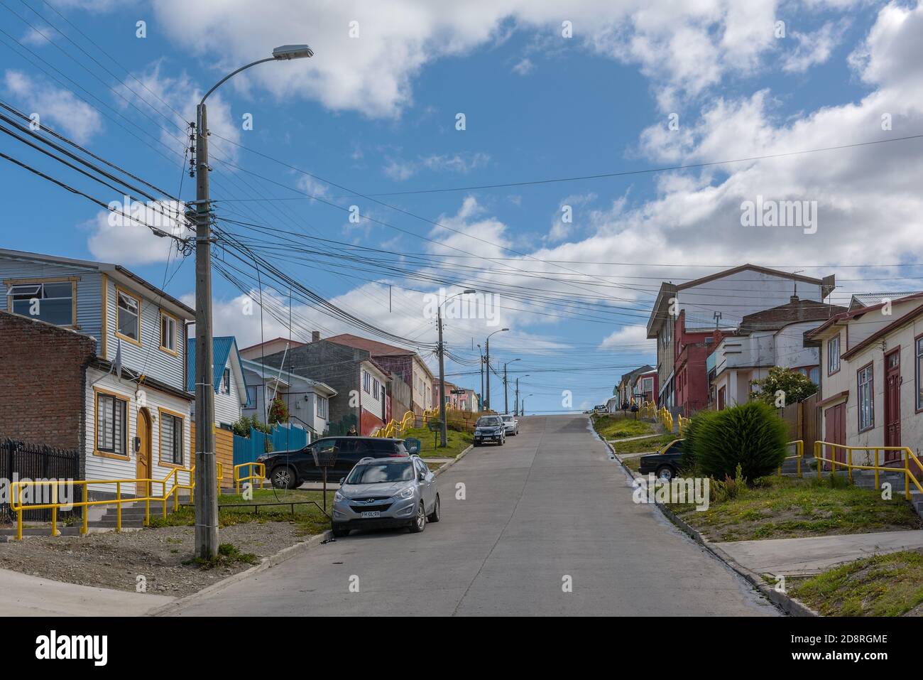 Stadtbild von Punta Arenas, Magallanes Region, Chile Stockfoto