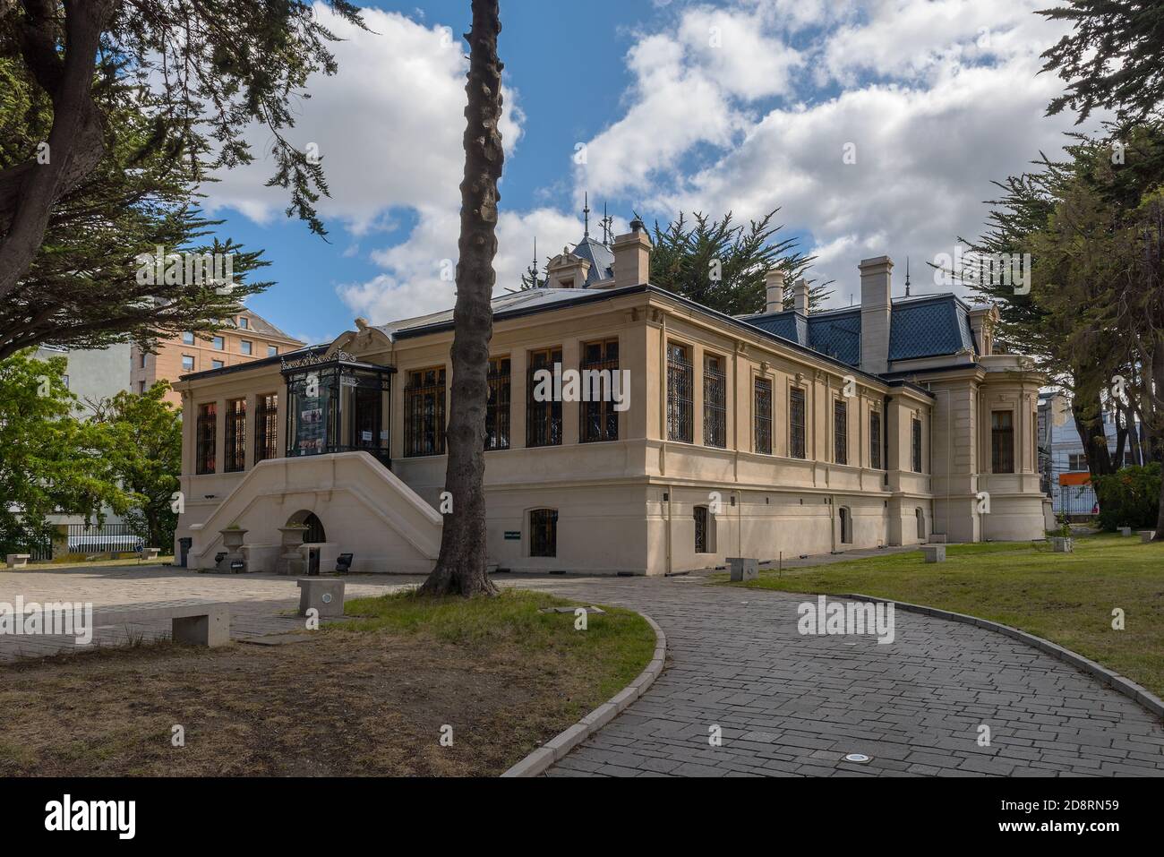 Das Regionalmuseum von Magallanes in Punta Arenas, Patagonien, Chile Stockfoto