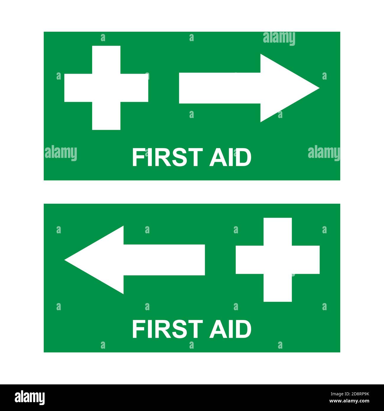 Satz von erste-Hilfe-Zeichen, Gesundheit Cross medizinische Symbol