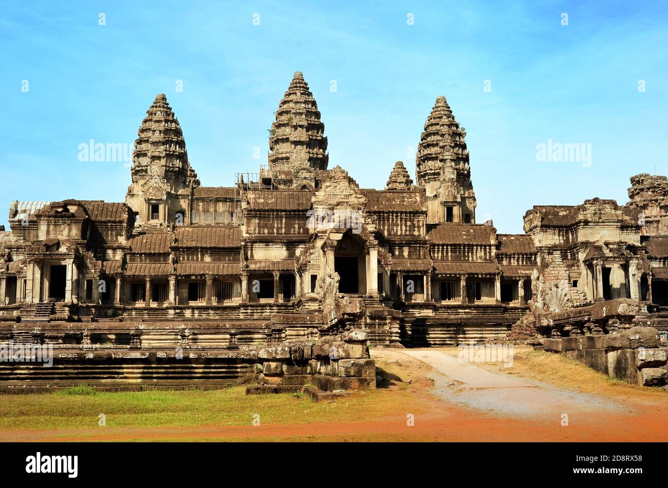 Antike Tempel Angkor Wat, Kambodscha Stockfoto