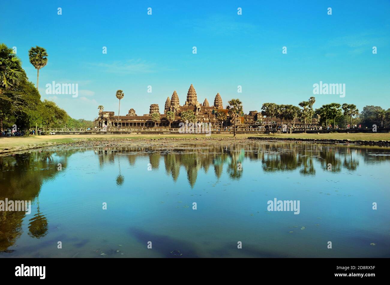 Antike Tempel Angkor Wat, Kambodscha Stockfoto