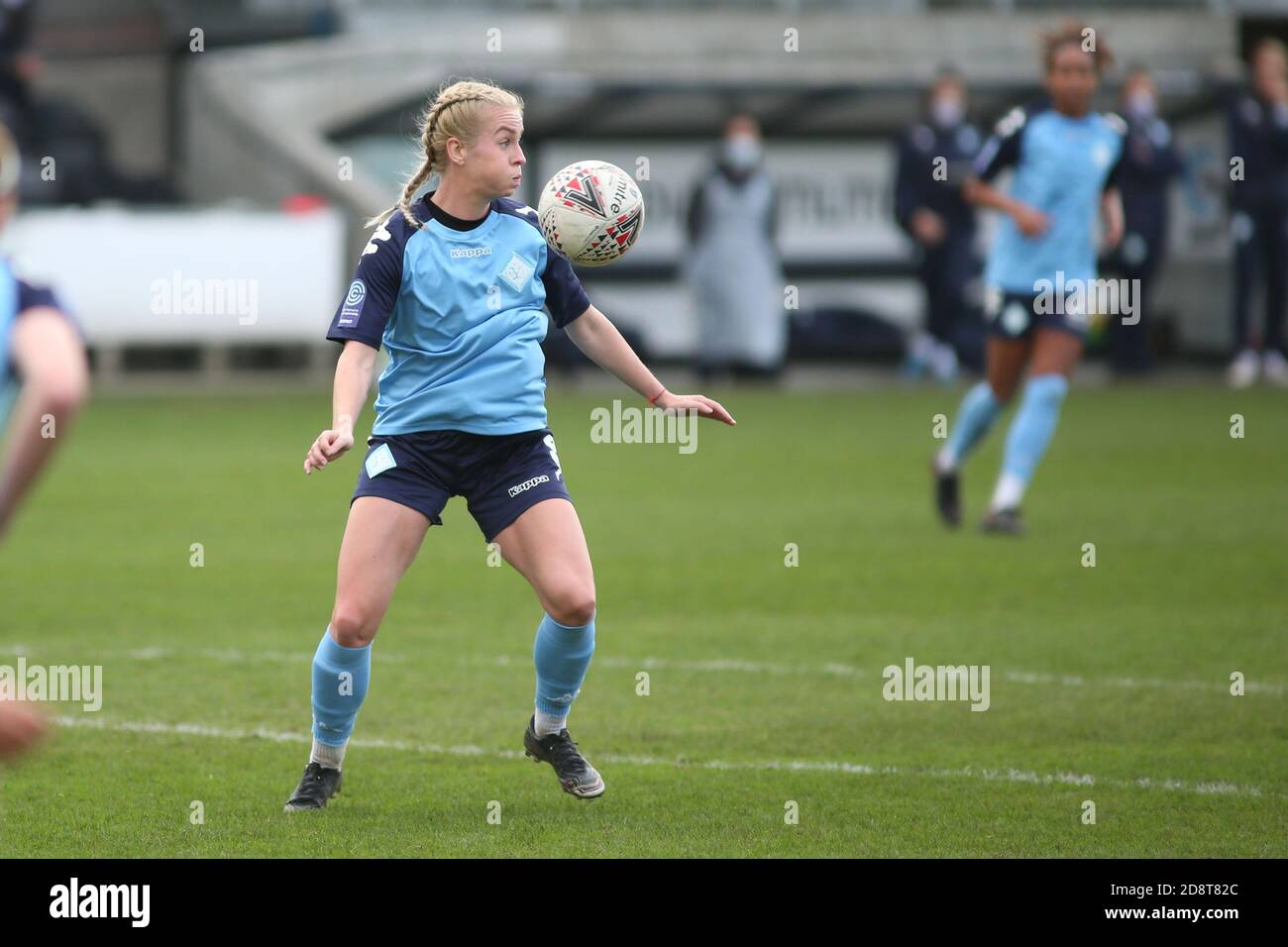 Dartford, Großbritannien. Januar 2020. Lily Agg (London City) kontrolliert den Ball während des FA Women's Super League 2 Spiels zwischen London City und Leicester City im Princes Park in Dartford. FEDERICO GUERRA MARANESI/SPP Quelle: SPP Sport Press Foto. /Alamy Live Nachrichten Stockfoto