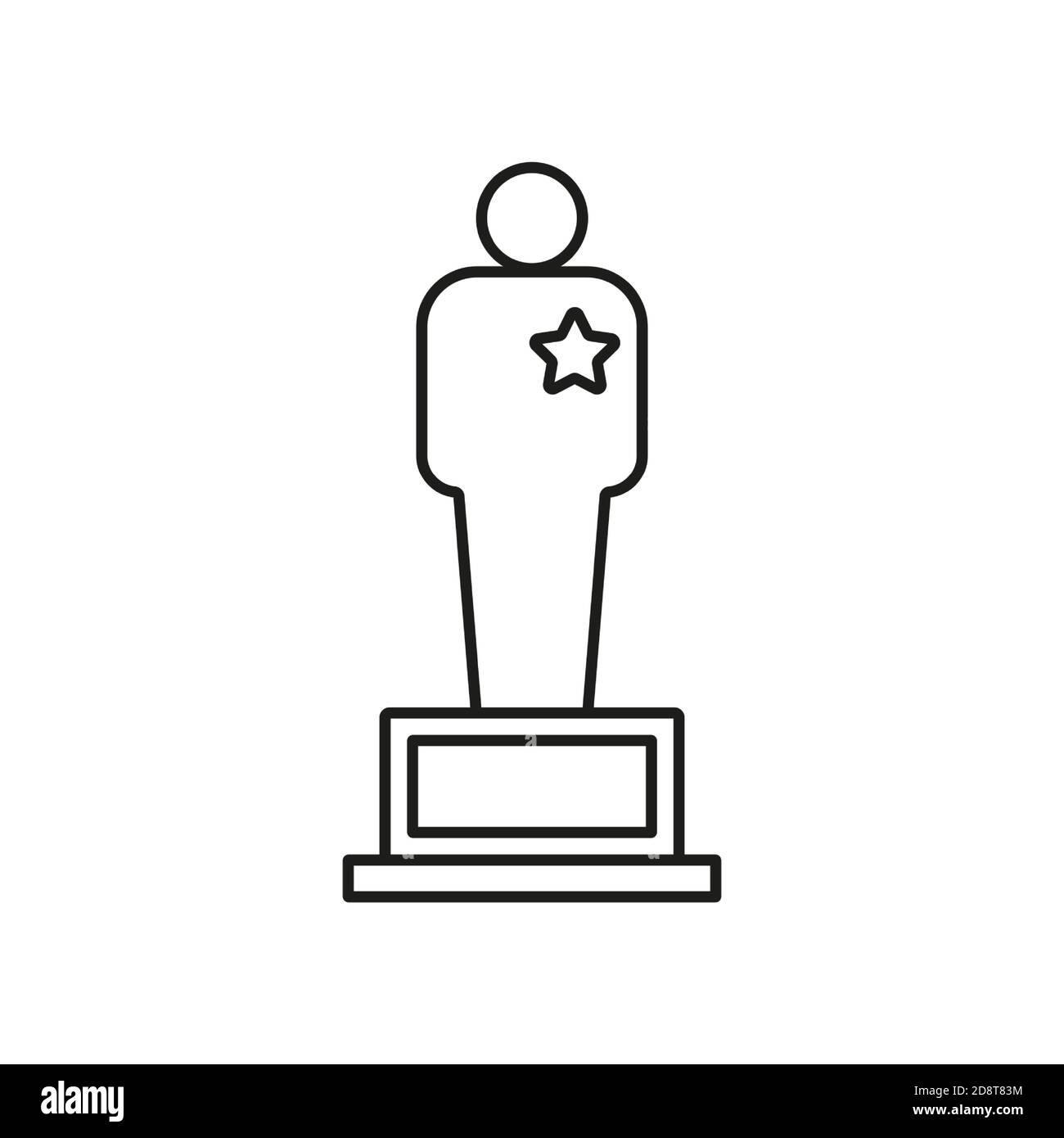 Movie Award Icon Element von Movie Icon für mobile Konzept und Web-Apps. Thin Line Movie Award Icon kann für Web und mobile Geräte verwendet werden. Premium-Symbol ein Stock Vektor