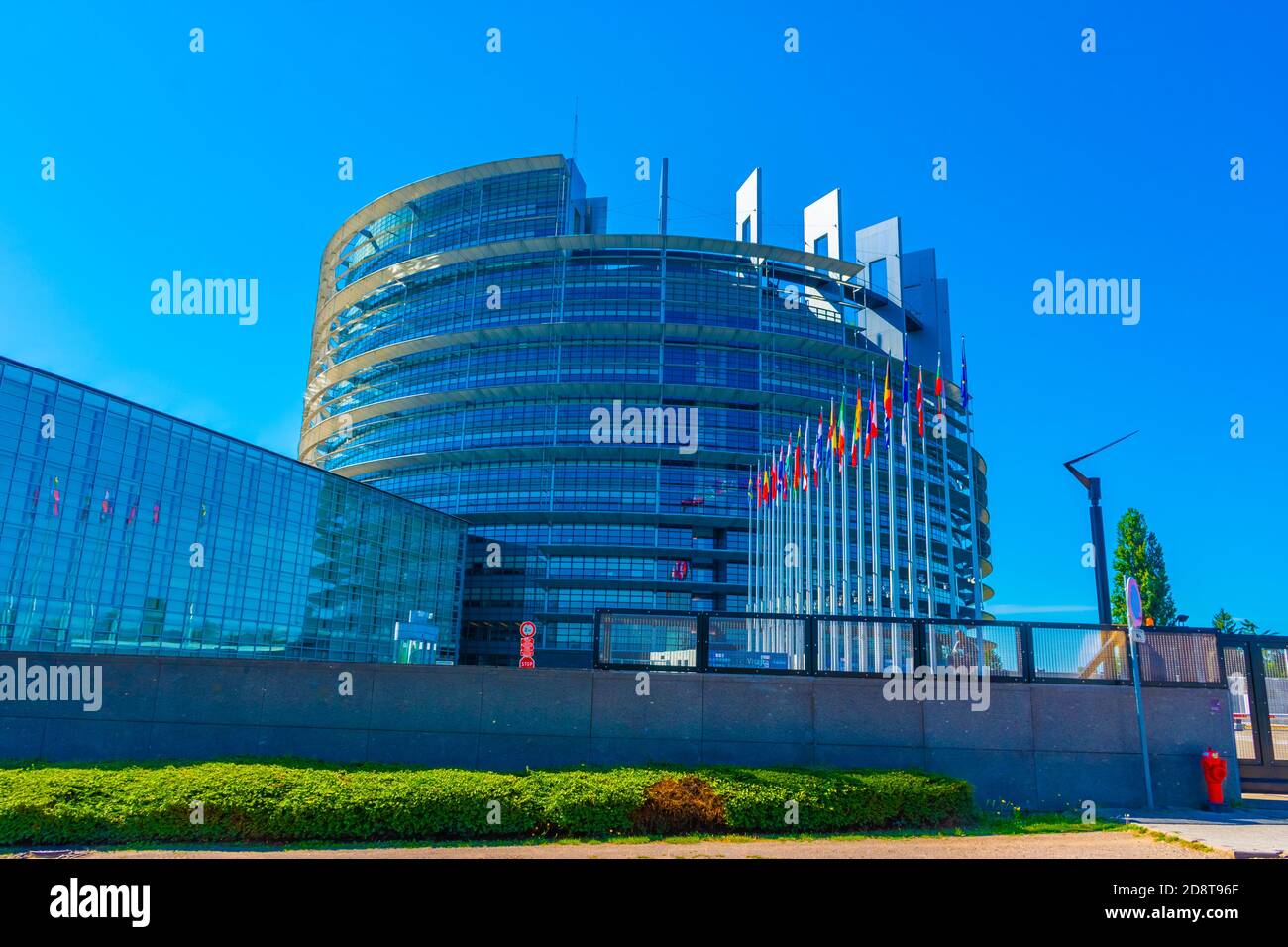 STRASSBURG, FRANKREICH, 18. JULI 2020: Das Europäische Parlament Stockfoto