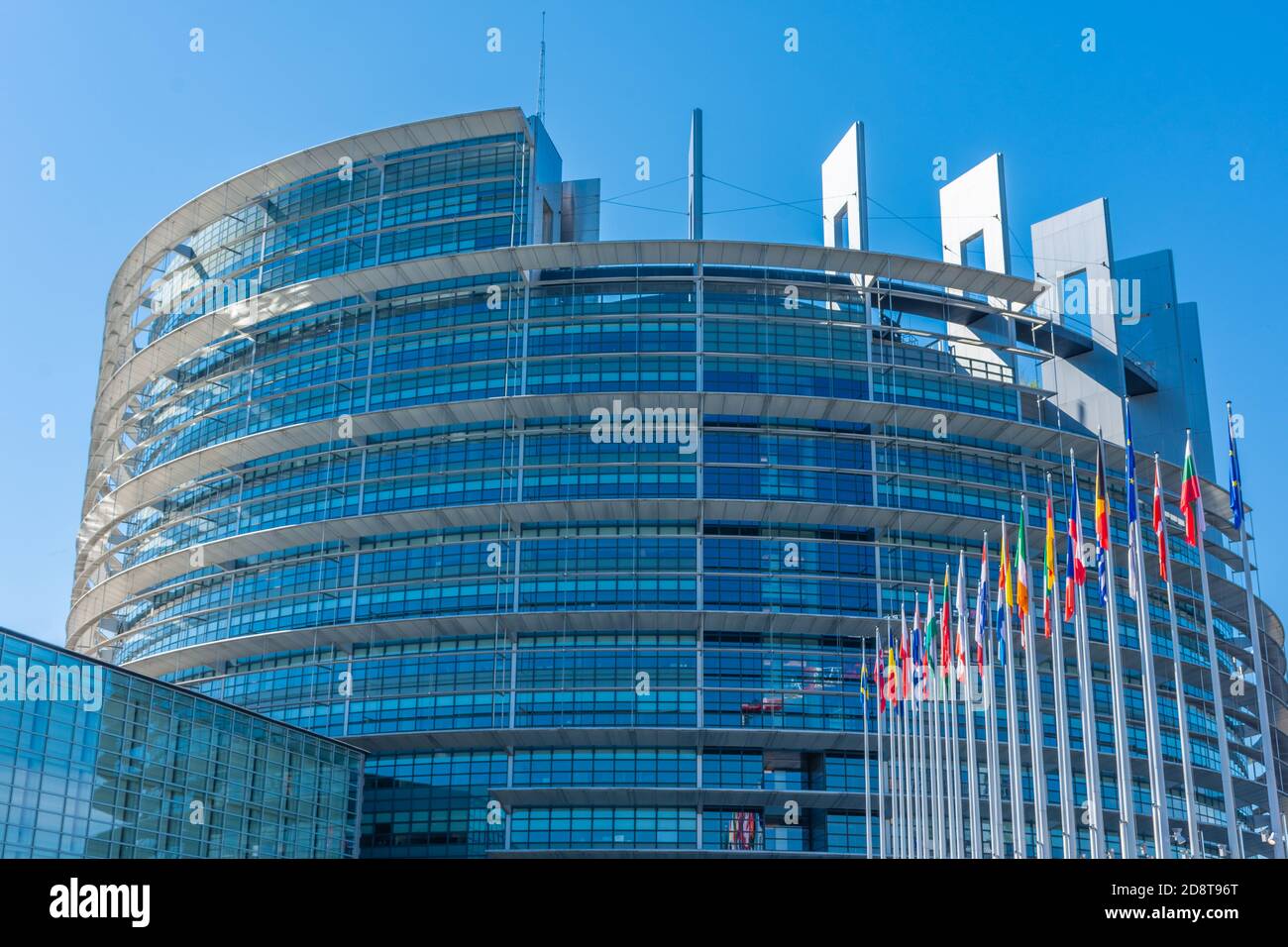 STRASSBURG, FRANKREICH, 18. JULI 2020: Das Europäische Parlament Stockfoto