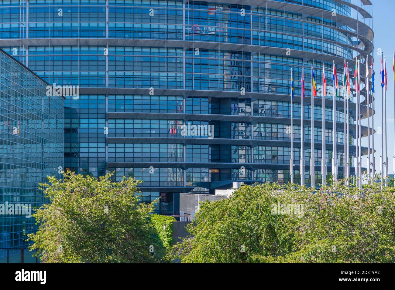 STRASSBURG, FRANKREICH, 18. JULI 2020: Das Europäische Parlament Stockfoto