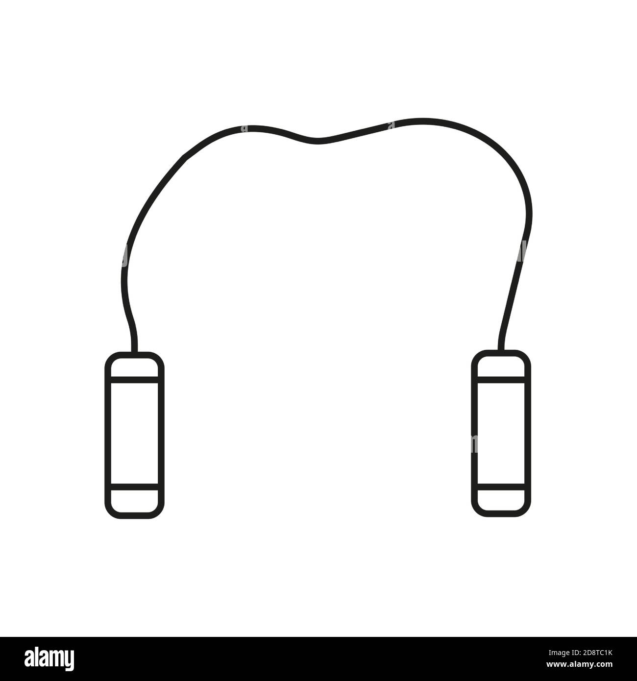 Nunchucks Icon Element der Waffe Symbol für mobile Konzept und Web-Apps. Thin Line Nonchucks Symbol kann für Web und mobile verwendet werden. Premium-Symbol auf Weiß Stock Vektor