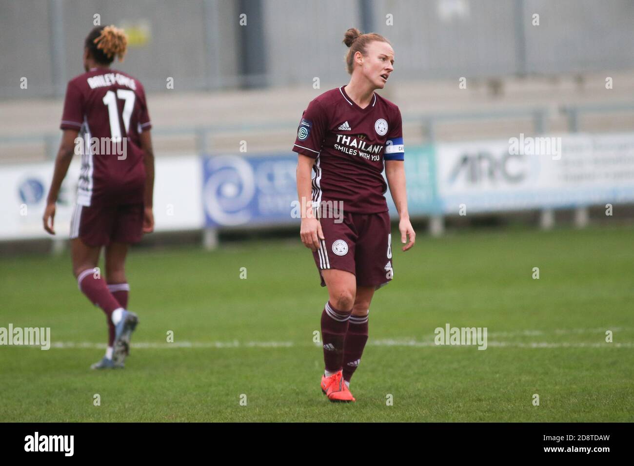 Dartford, Großbritannien. Januar 2020. Remi Allen (Leicester City) schaut während des FA Women's Super League 2 Spiels zwischen London City und Leicester City im Princes Park in Dartford. FEDERICO GUERRA MARANESI/SPP Quelle: SPP Sport Press Foto. /Alamy Live Nachrichten Stockfoto