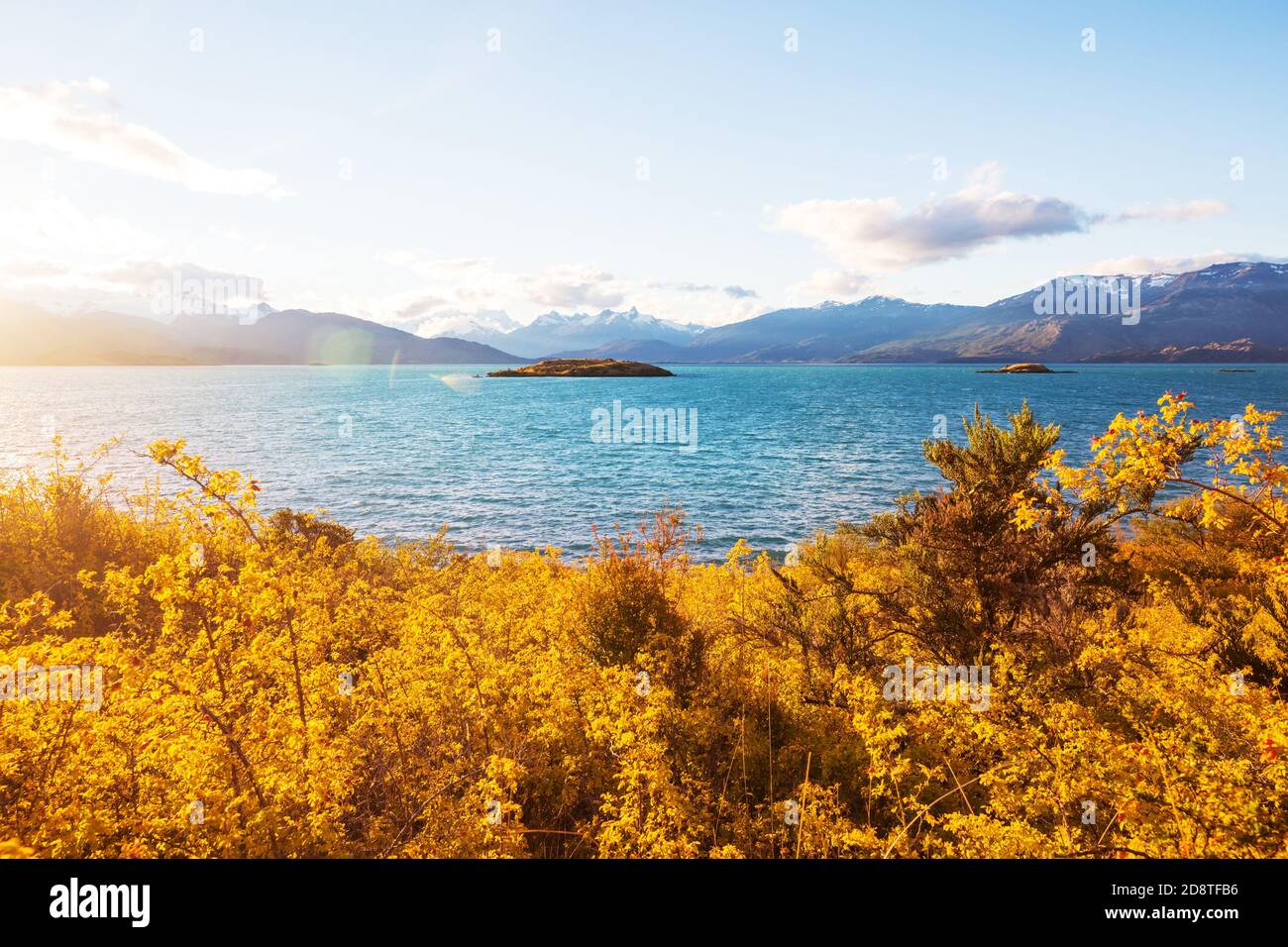 Herbst in Patagonien Berge, Südamerika, Argentinien Stockfoto