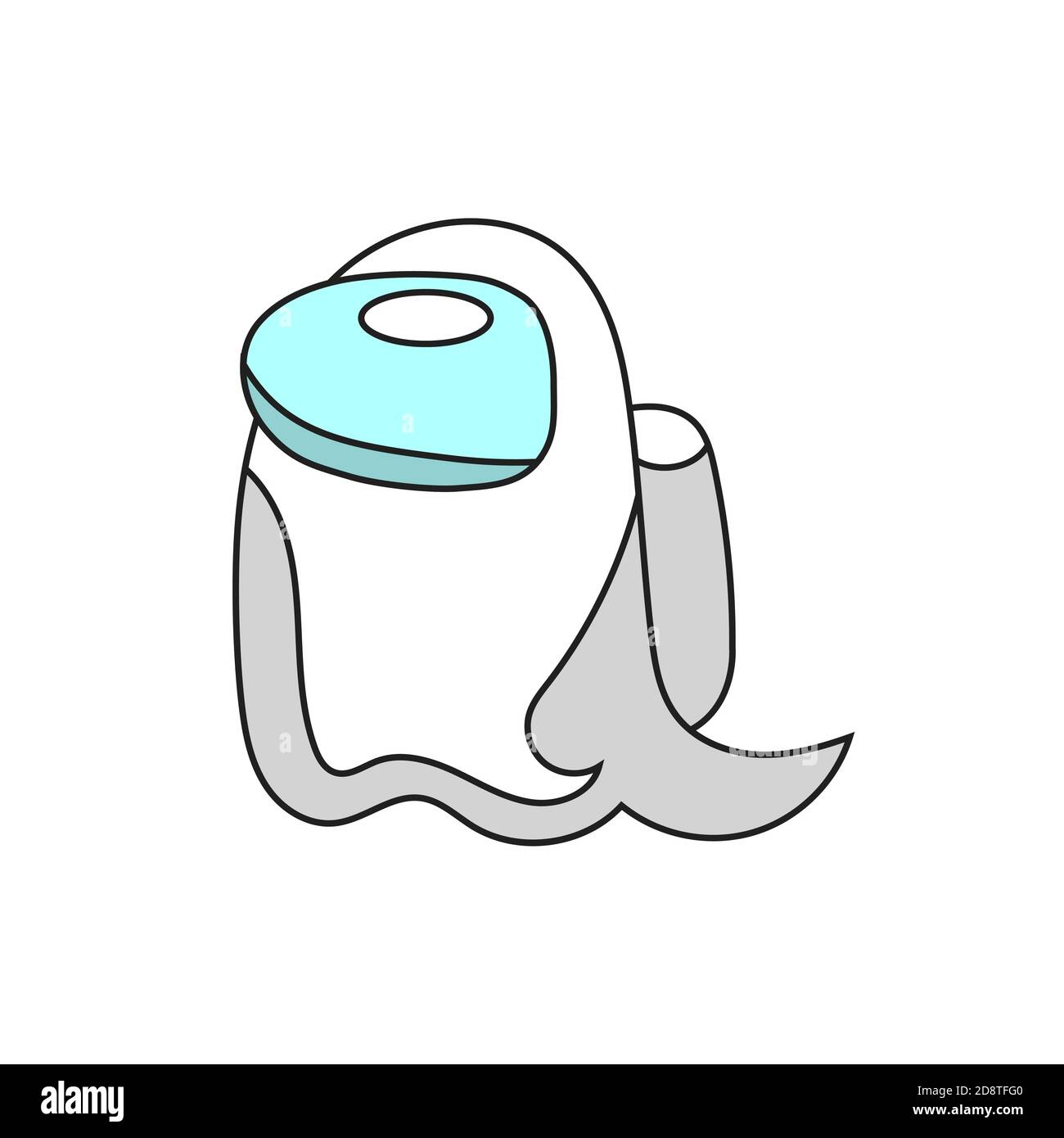 Ghost Skin aus dem Spiel unter uns. Stock Vektor