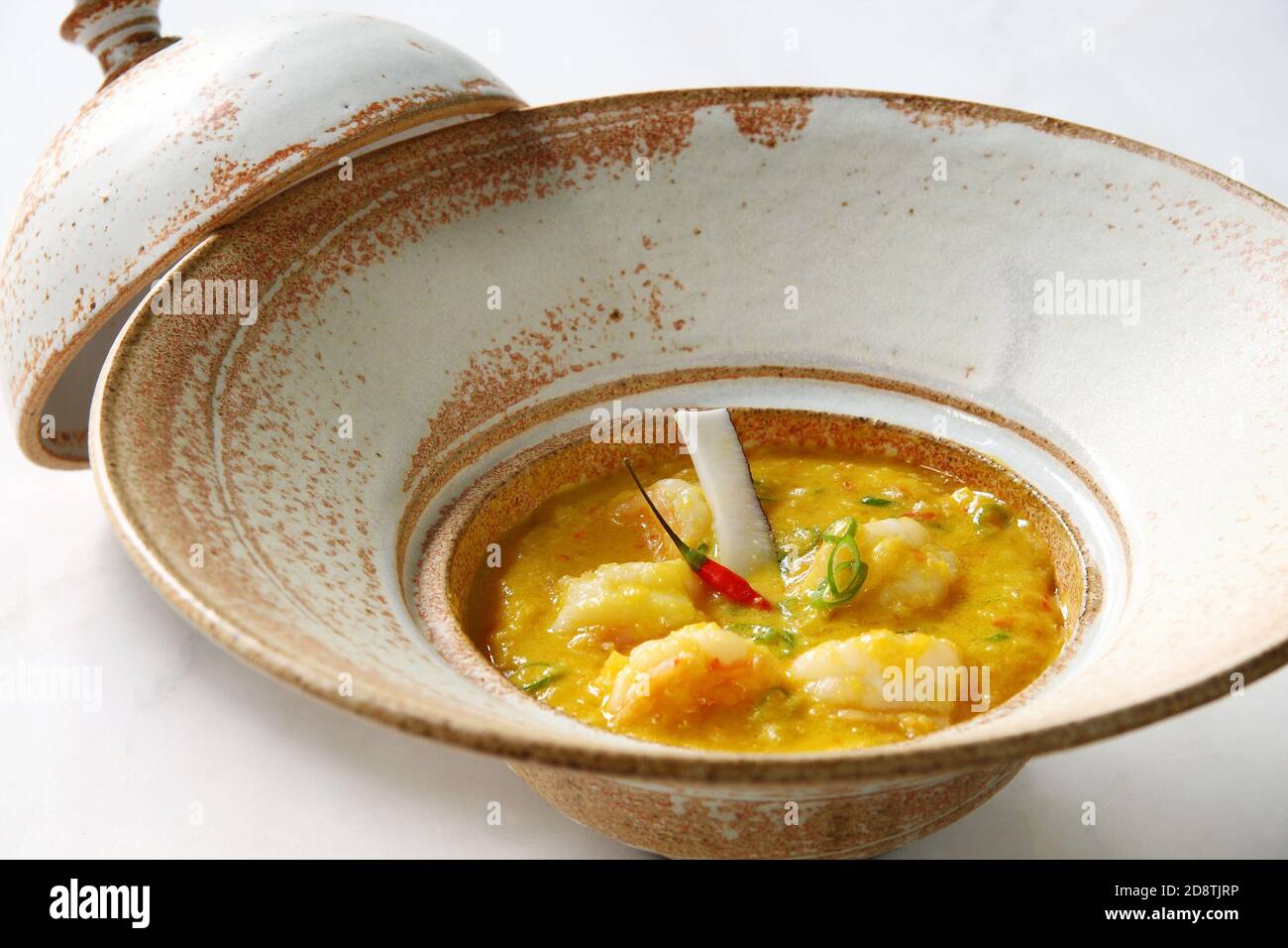 Garnelen Bobó, Gericht mit Garnelen aus der brasilianischen Küche Stockfoto