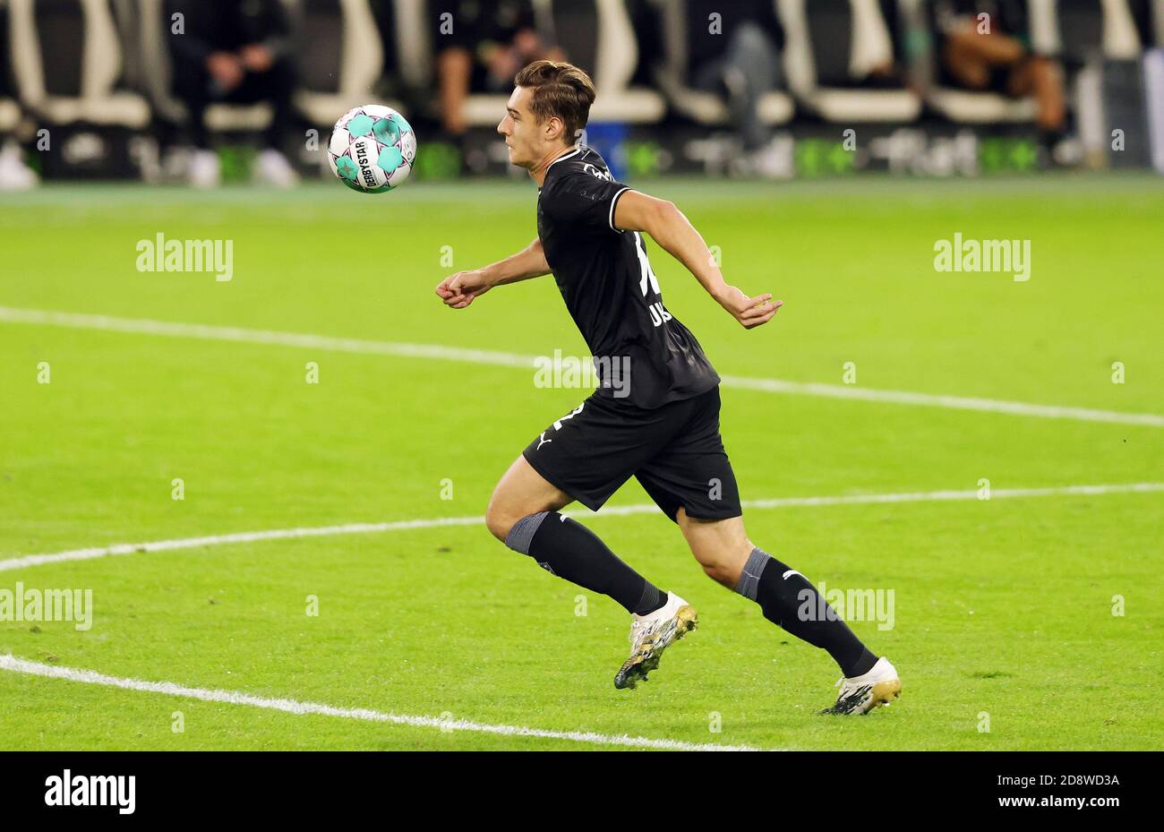 Florian Neuhaus aus Monchengladbach während der Bundesliga-Meisterschaft Spiel zwischen Borussia Monchengladbach und Red Bull Leipzig auf C Stockfoto