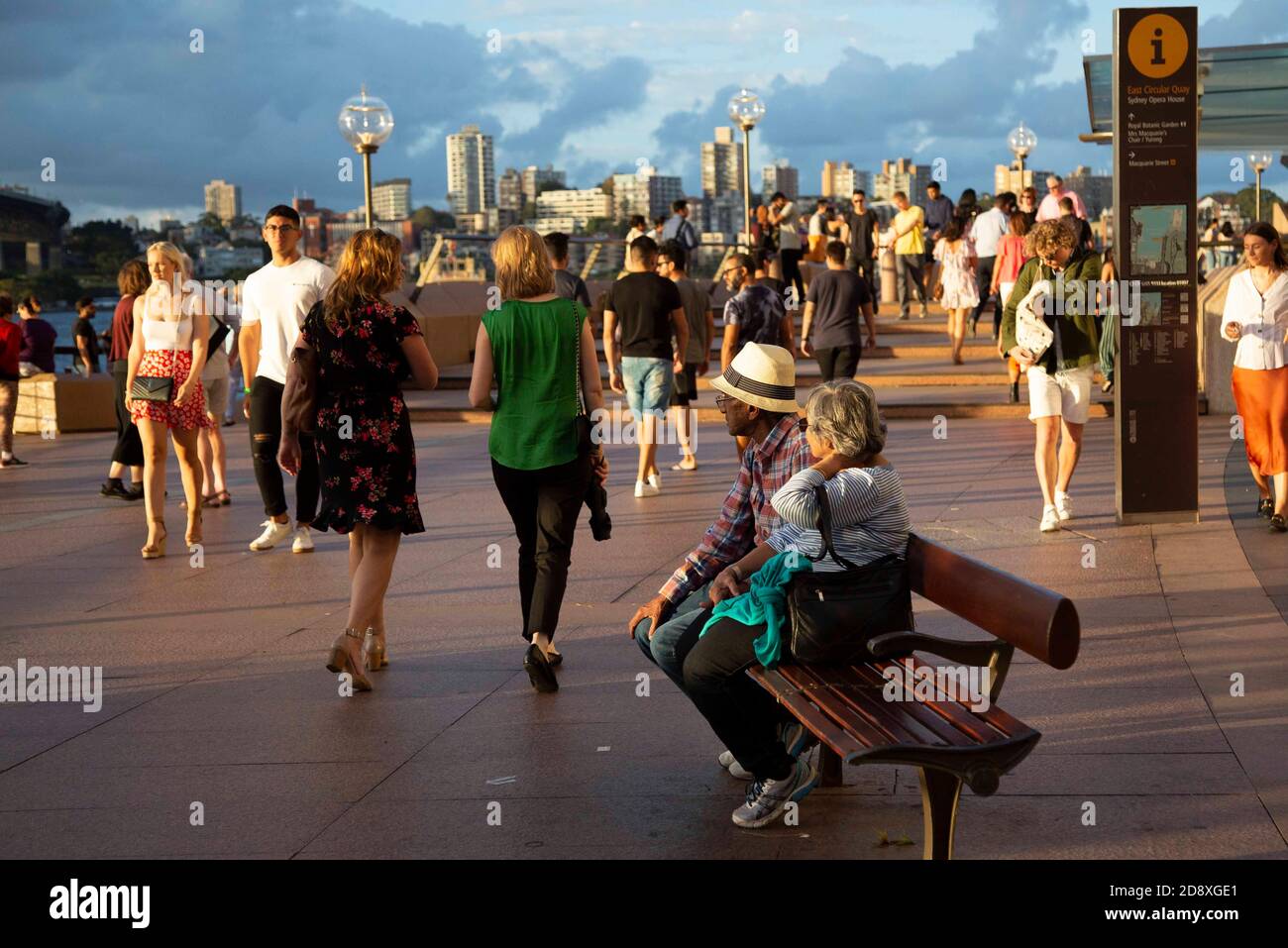 Ein geschäftiges Tag, an dem die Menschen in Sydney ihren Alltag verbringen. Australien. Stockfoto