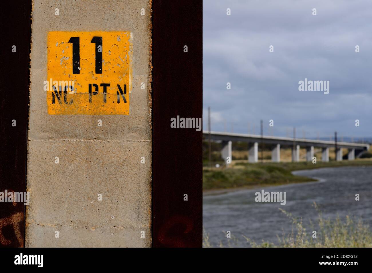 Stobie Polnummer 11, South Australia Stockfoto