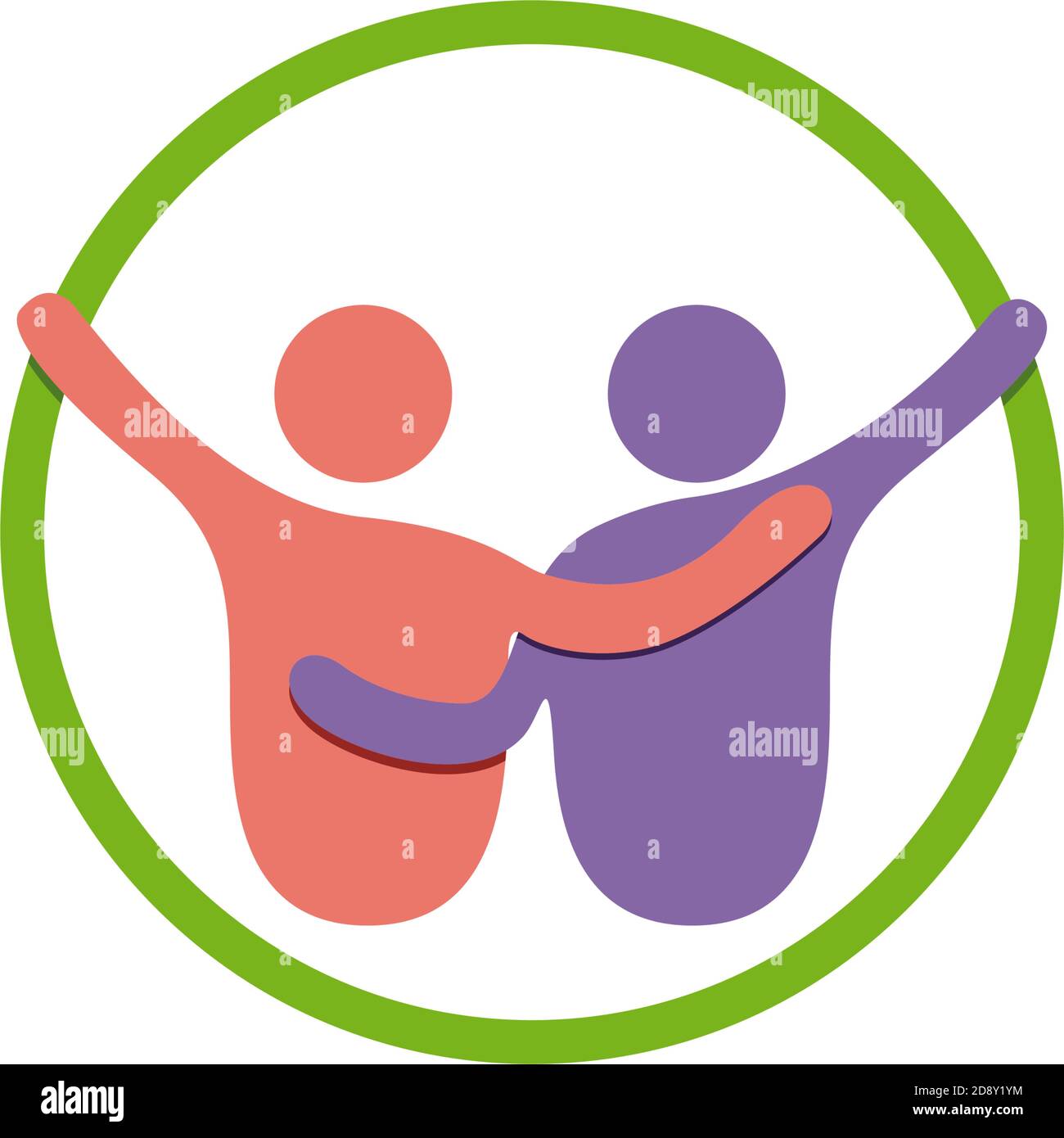 Vektor abstrakte Solidarität, Freundschaft und Brüderlichkeit Stock Vektor