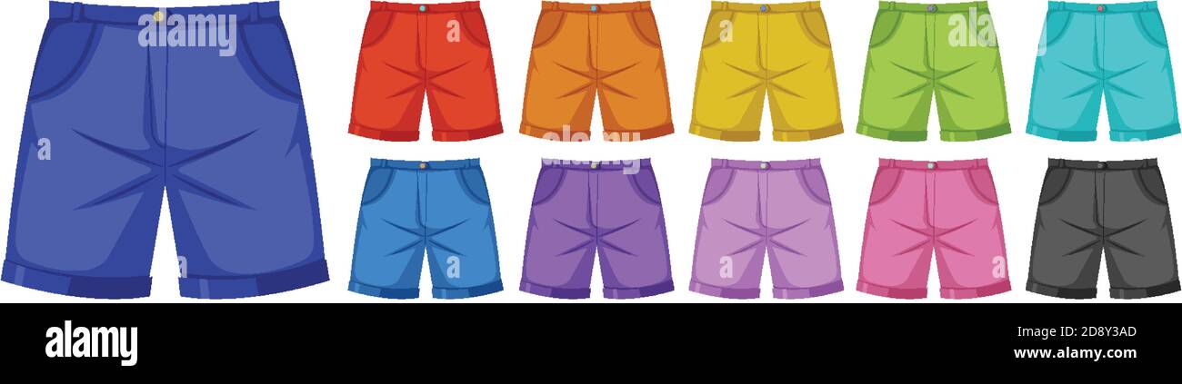 Set von männlichen Hosen Illustration Stock Vektor