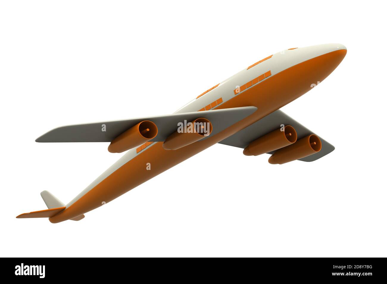 3D Flugzeug Stockfoto