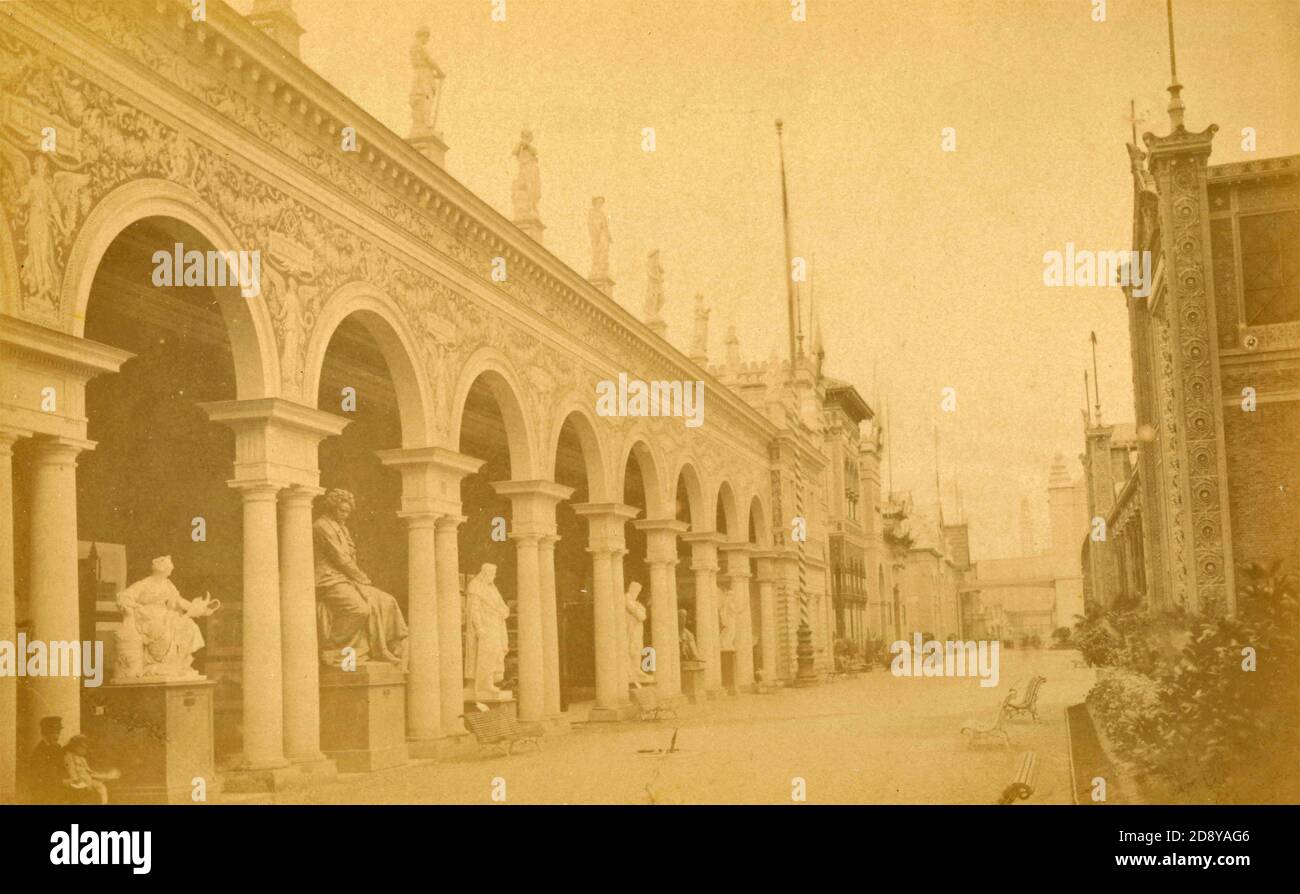 Österreichisch-ungarischer Palast an der Ausstellung Universelle, Paris, Frankreich 1878 Stockfoto
