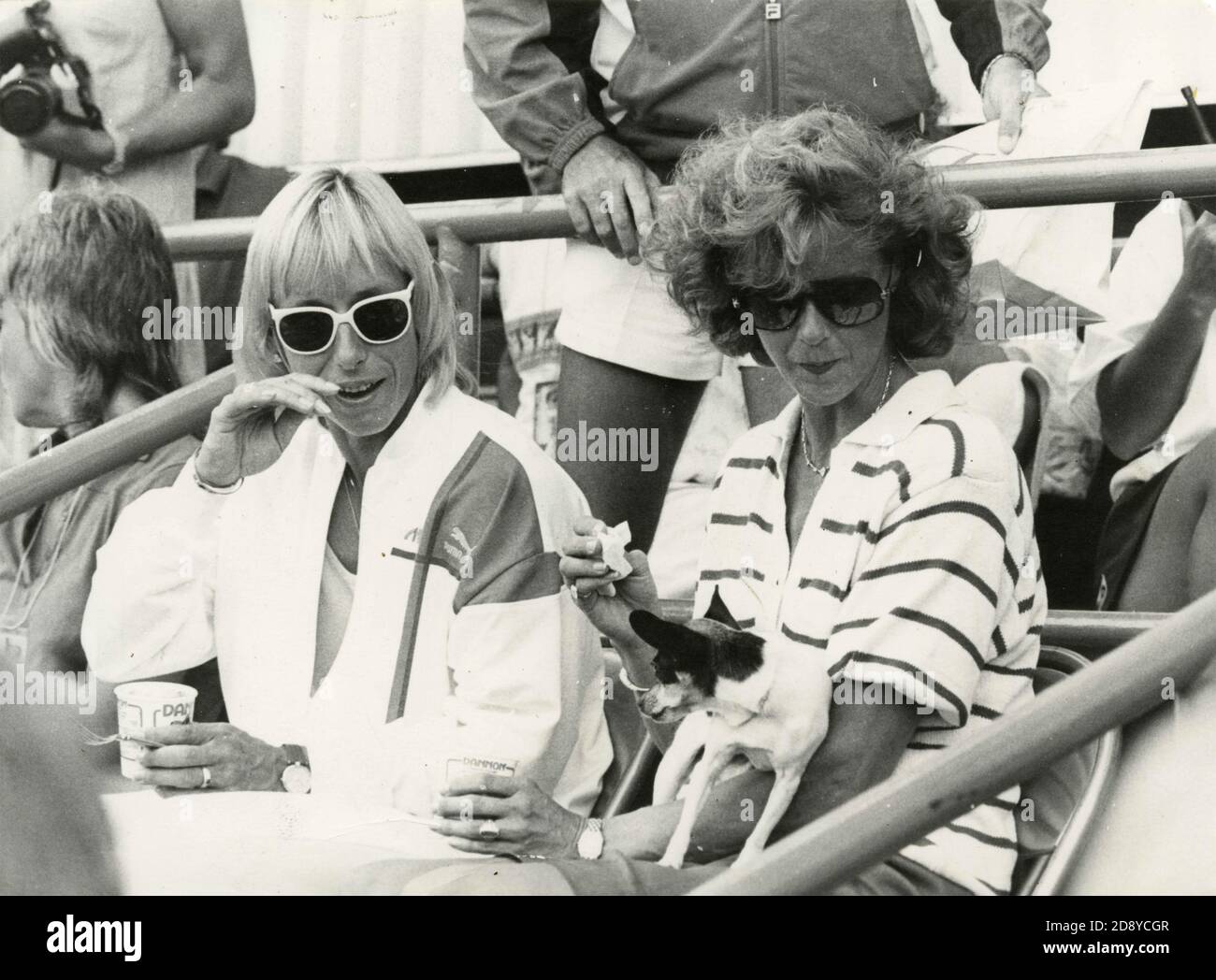 Tschechische Tennisspielerin Martina Navratilova, 1986 Stockfoto