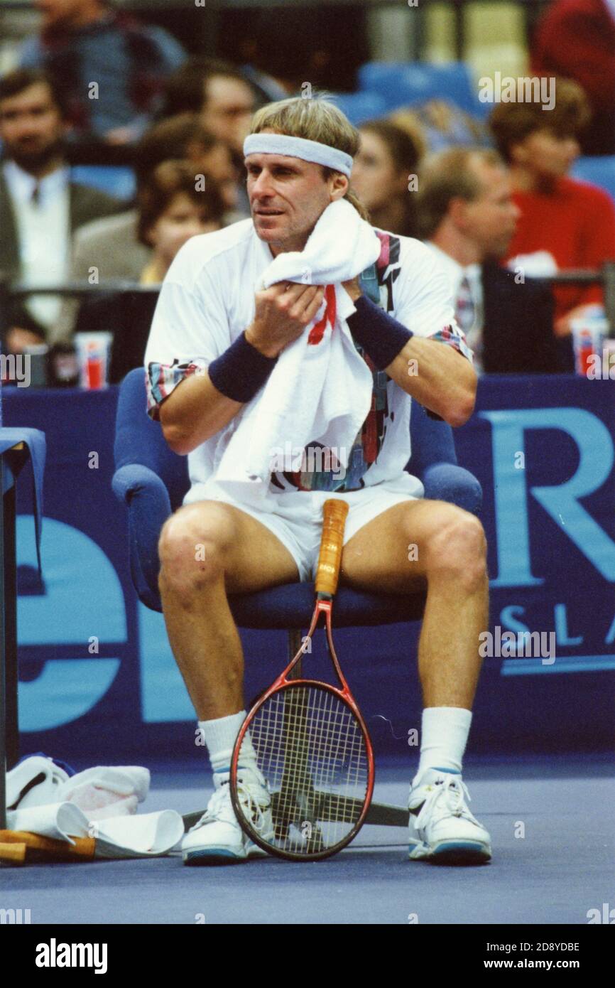 Schwedischer Tennisspieler Bjorn Borg, 1993 Stockfoto
