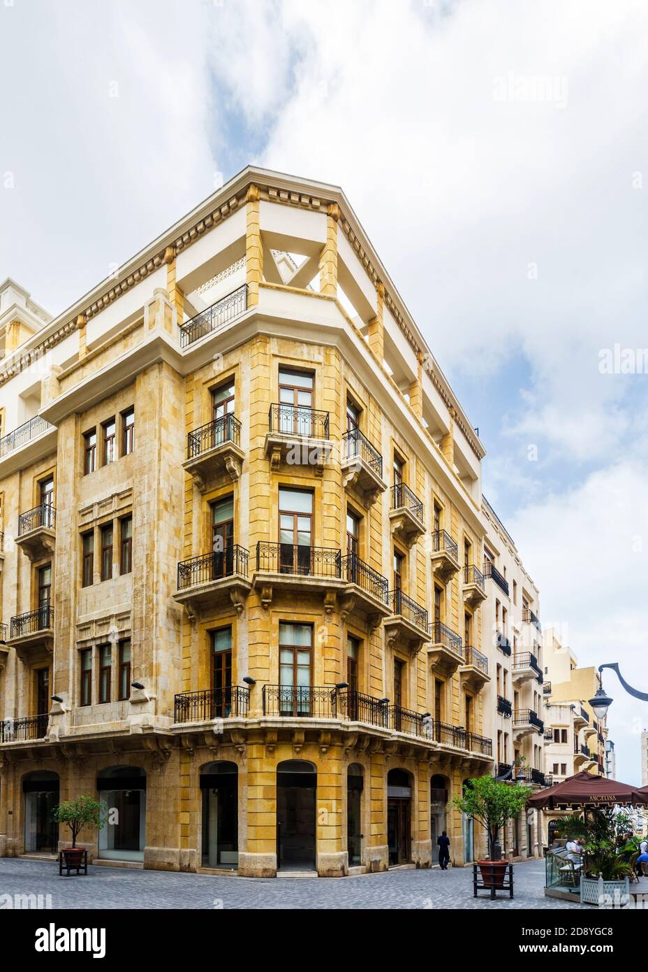 Renovierte Straßen der Innenstadt von Beirut Central District, Libanon Stockfoto