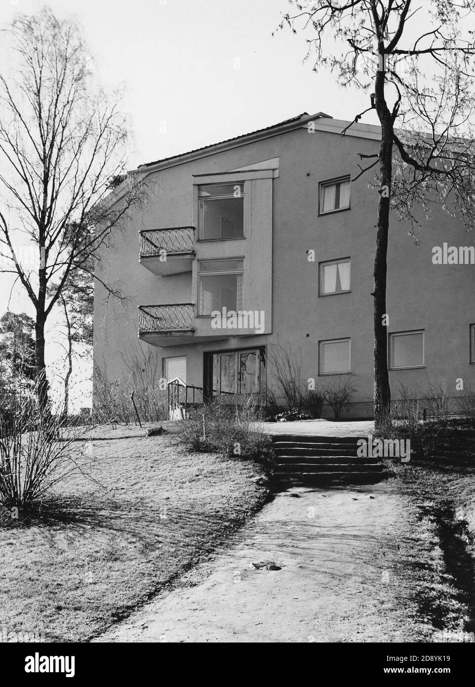 Gebäude in Gustafsberg, 1962 Stockfoto