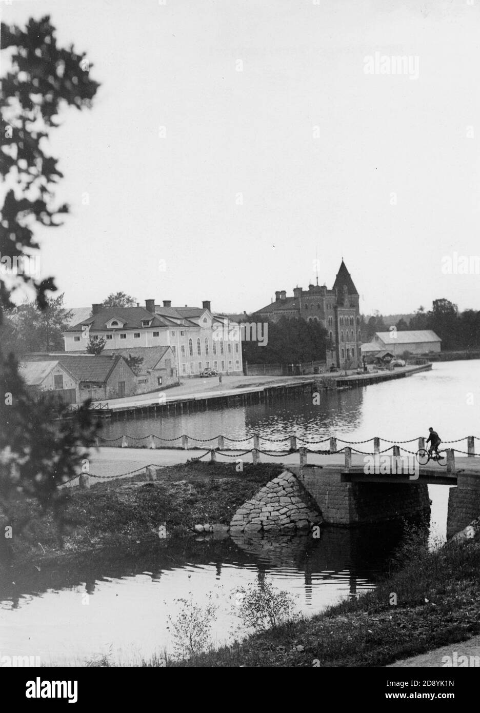 Historische und alte Bilder von Gustavsberg, Stockholm, Schweden. Weltweit bekannt für sein Porzellan. Stockfoto