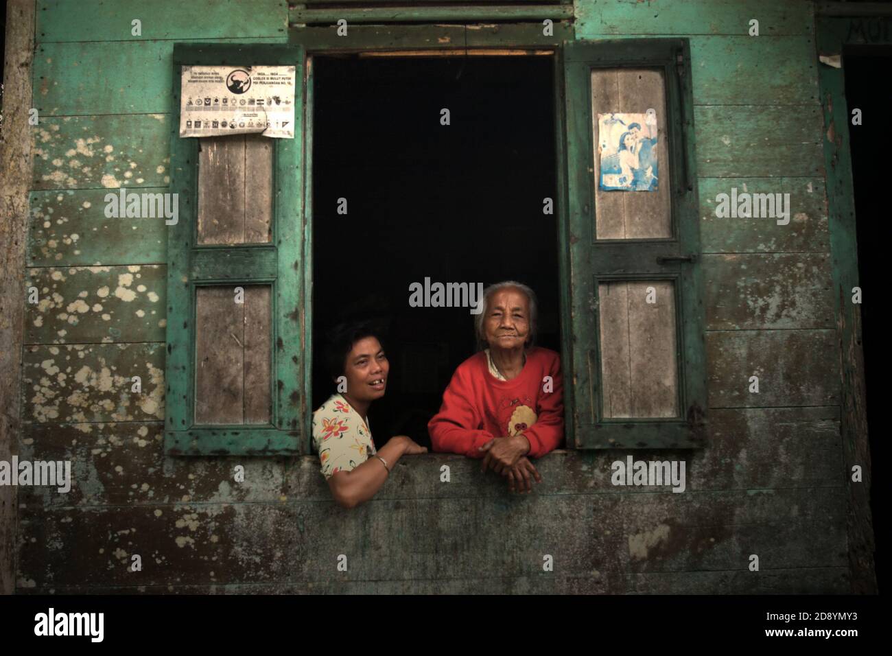 Umweltportrait der Dorfbewohner von Nauli in Sitahuis Bezirk am westlichen Rand des Batang Toru Wasserscheide und Regenwald-Ökosystem Stockfoto