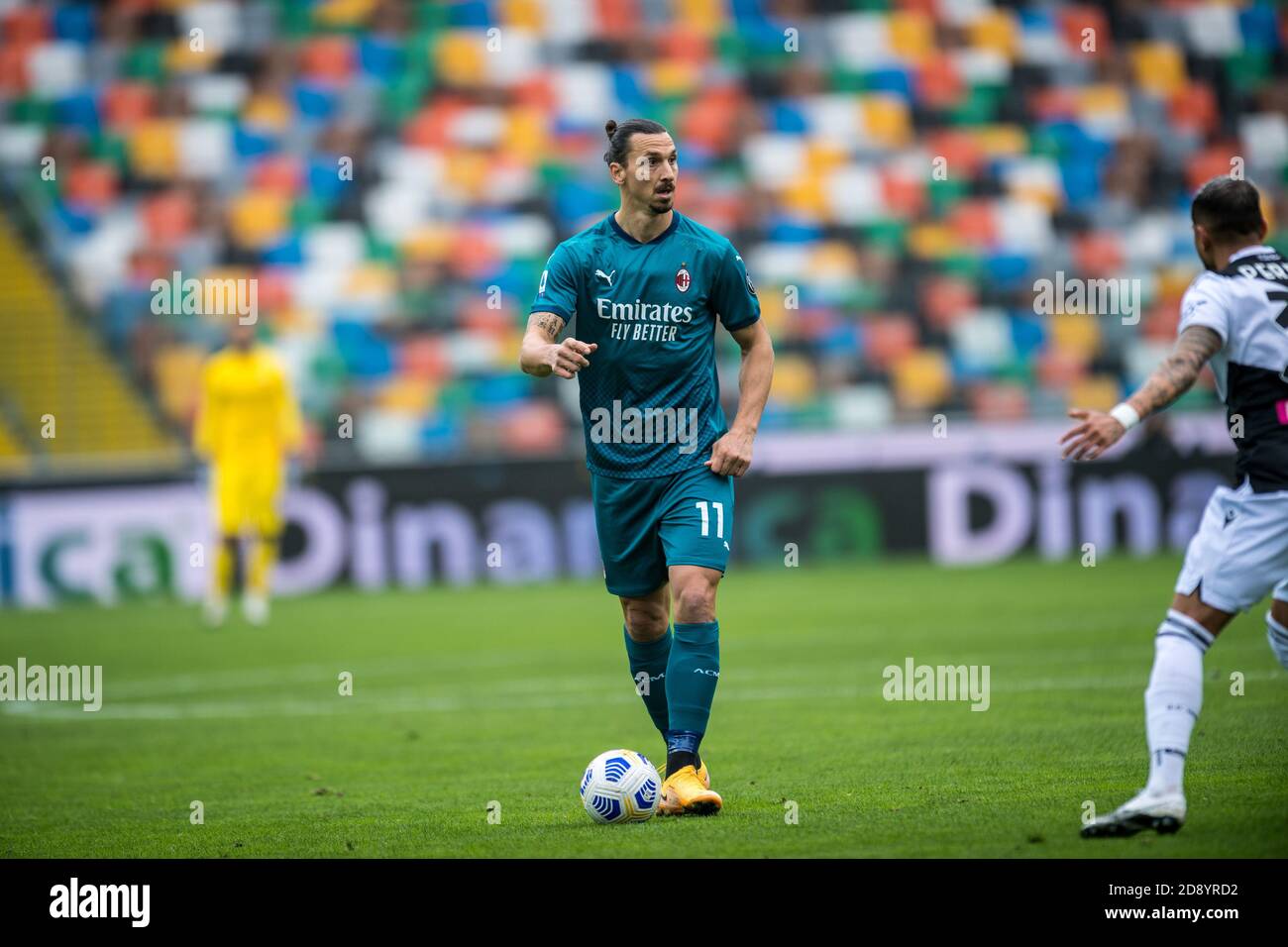 Zlatan Ibrahimovic (AC Mailand) während Udinese gegen Mailand, Italienisches Fußballspiel Serie A, udine, Italien, 01. November 2020 Credit: LM/Alessio Marini Stockfoto