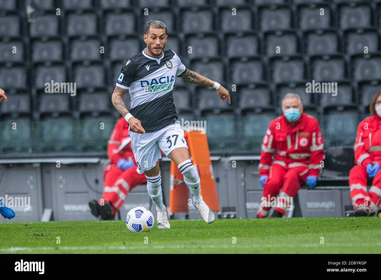 Roberto Pereyra (Udinese Calcio) während Udinese gegen Mailand, Italienisches Fußballspiel Serie A, udine, Italien, 01 Nov 2020 Credit: LM/Alessio Marini Stockfoto