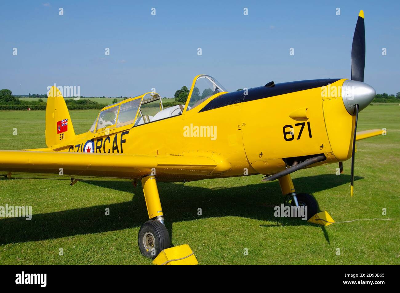 DHC Chipmunk Trainingsflugzeug Stockfoto