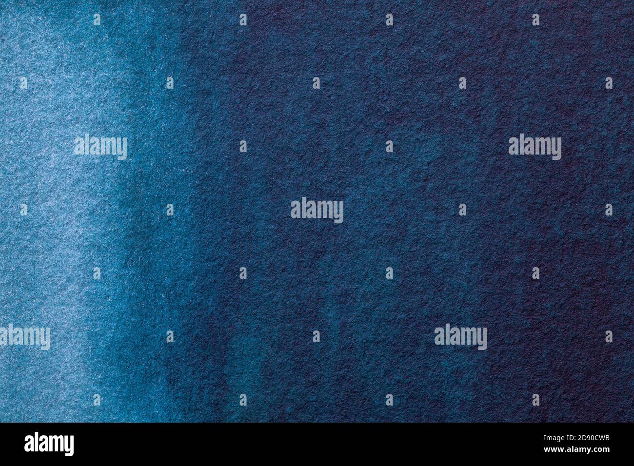 Abstrakte Kunst Hintergrund marine blaue Farben. Aquarellmalerei auf Leinwand mit weichem Denim-Farbverlauf. Fragment der Grafik auf Papier mit Muster. Textur b Stockfoto