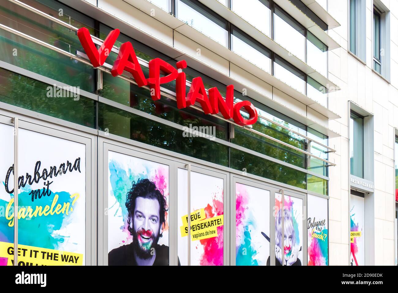 Vapiano ist ein Unternehmen der Systemgastronomie. Insolvent aufgrund einer Corona-Pandemie Stockfoto